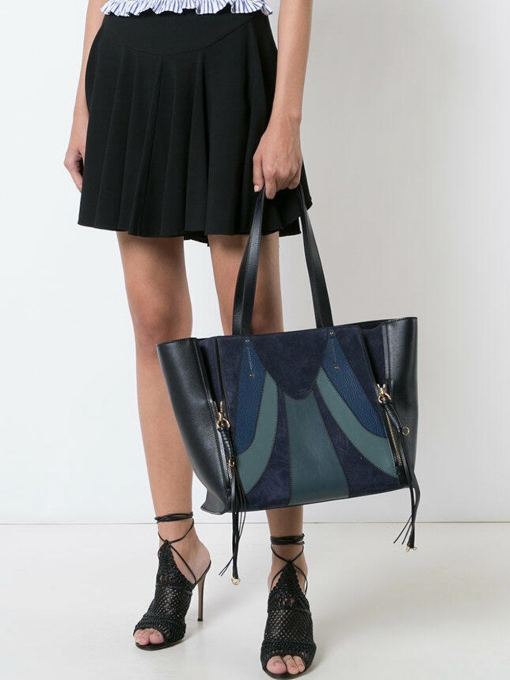 Chloe Milo Patchwork Tote - medium